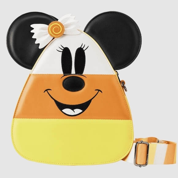 Loungefly Handbags - LOUNGEFLY DISNEY Minnie & Mickey Halloween Candy Corn Crossbody NWT